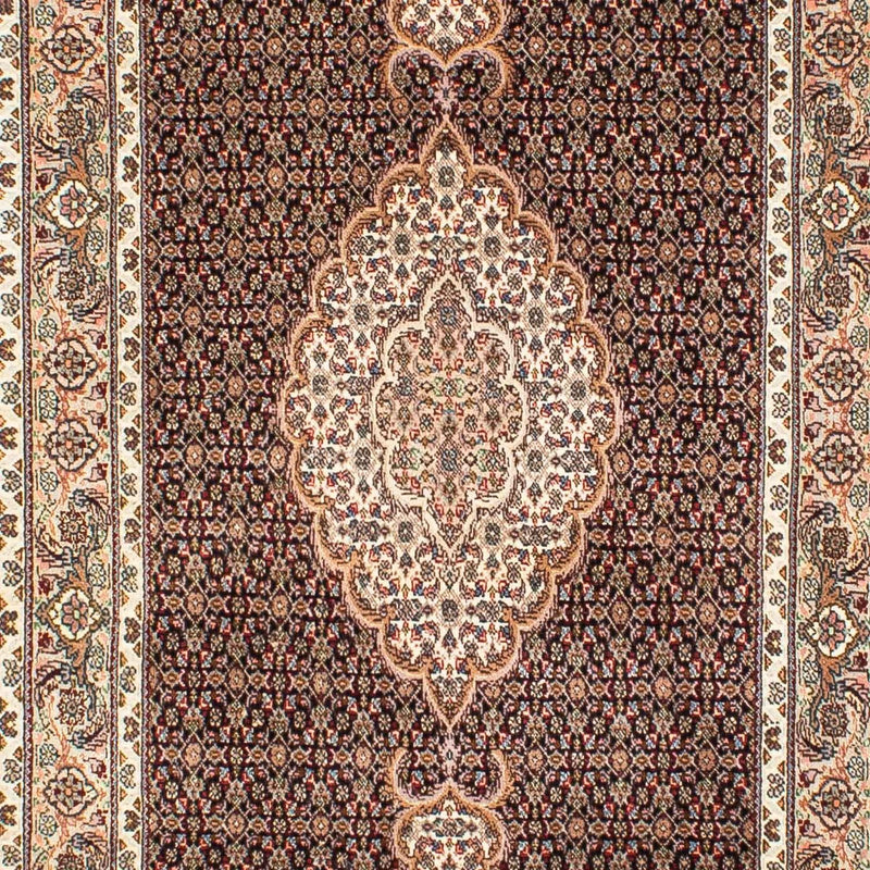 Tappeto corsia Tappeto Persero - Tabriz - 302 x 82 cm - blu scuro