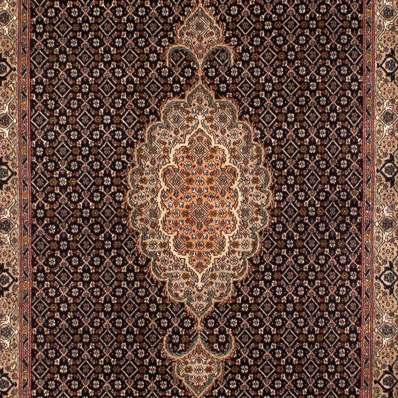 Tappeto corsia Tappeto Persero - Tabriz - 295 x 77 cm - blu scuro