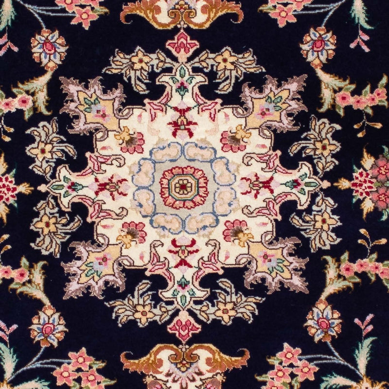Tappeto corsia Tappeto Persero - Tabriz - Reale - 200 x 83 cm - blu scuro