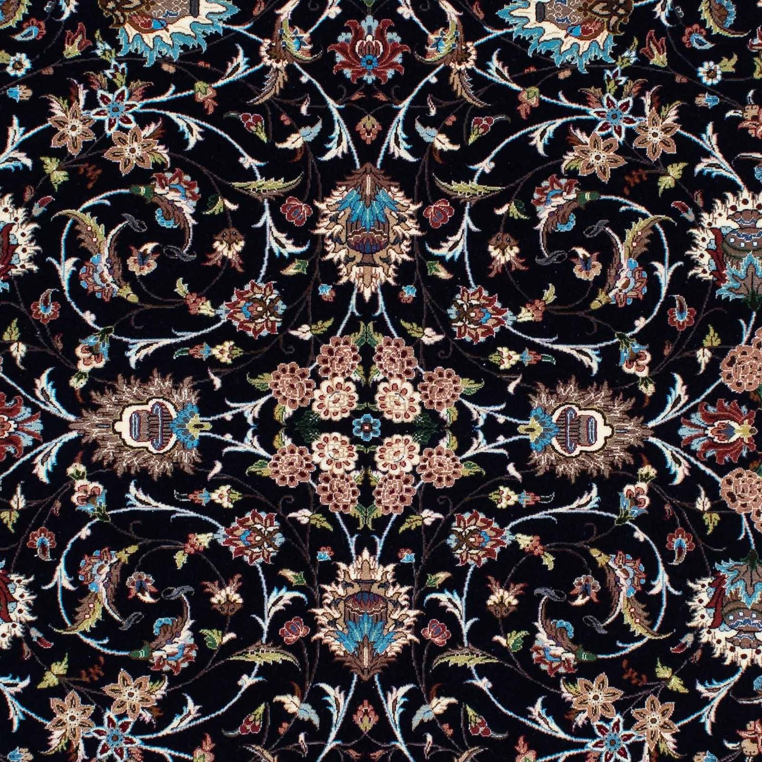 Tappeto Persero - Ghom - 210 x 140 cm - blu scuro