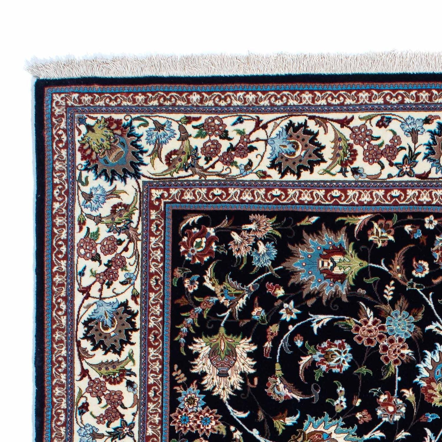 Tappeto Persero - Ghom - 210 x 140 cm - blu scuro