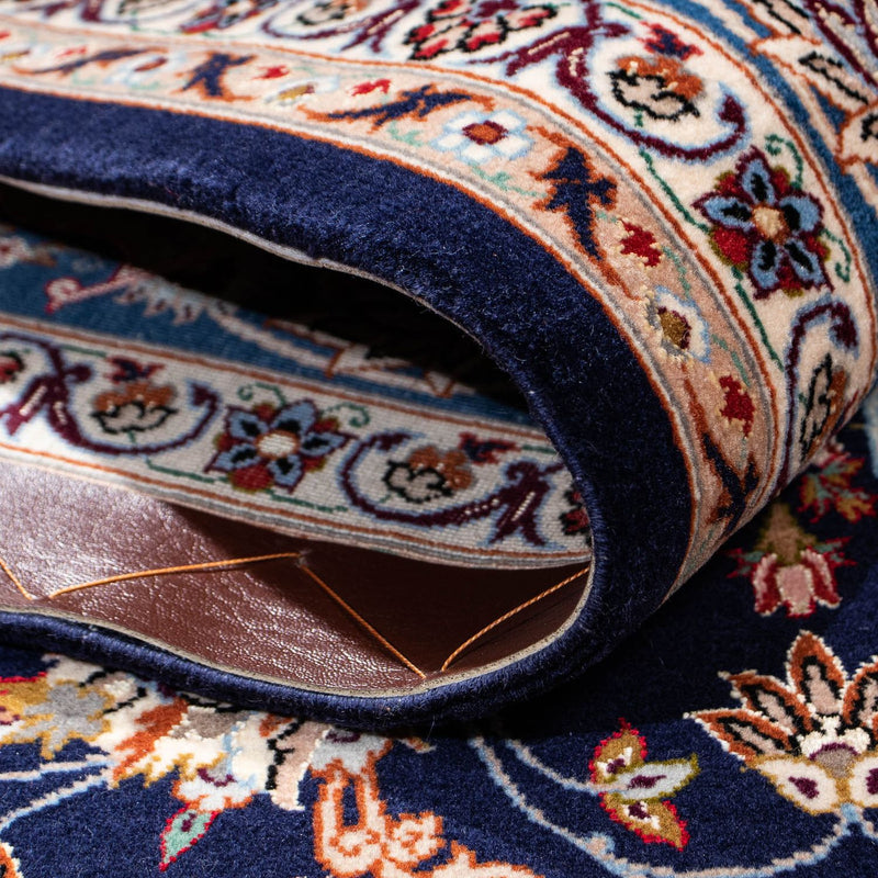 Tappeto Persero - Isfahan - Premio - 218 x 145 cm - blu scuro