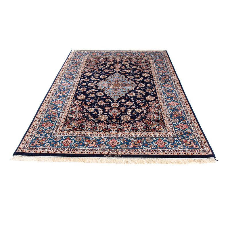 Tappeto Persero - Isfahan - Premio - 218 x 145 cm - blu scuro