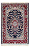 Isfahan Tappeto 130x200cm - Tappeto persiano - Rettangolo / Blu scuro / 130 x 200 cm Rettangolo