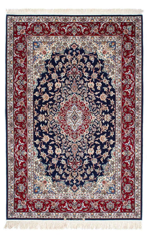 Tappeto Persero - Isfahan - Premio - 200 x 130 cm - blu scuro