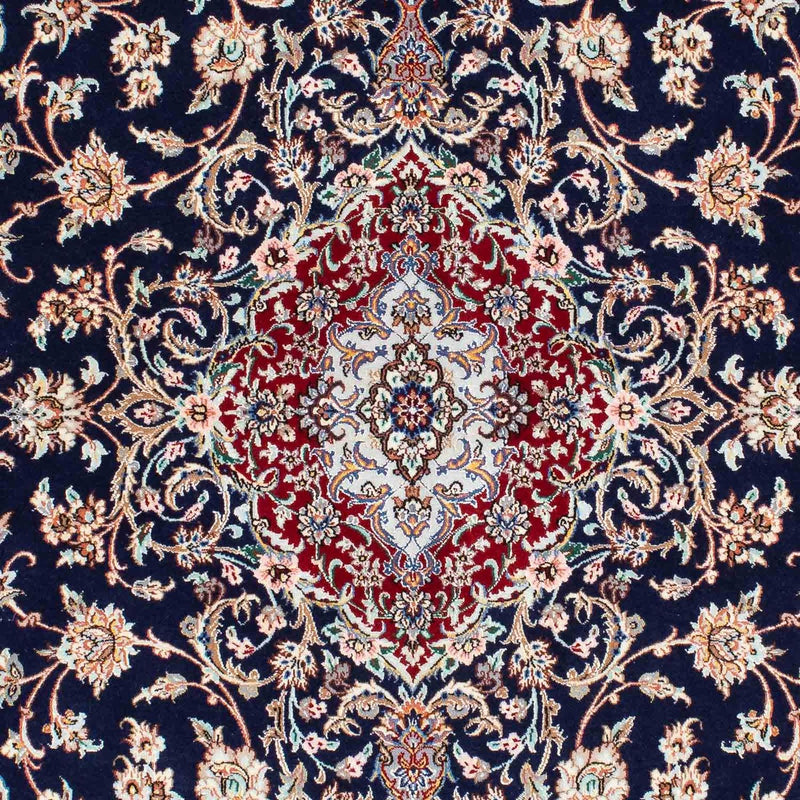 Tappeto Persero - Isfahan - Premio - 200 x 130 cm - blu scuro