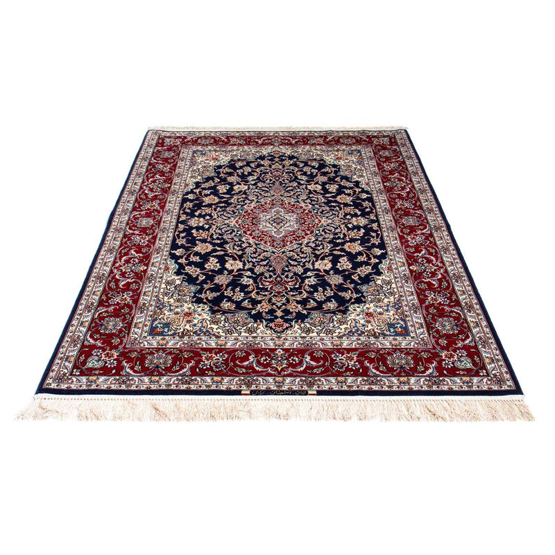 Tappeto Persero - Isfahan - Premio - 200 x 130 cm - blu scuro