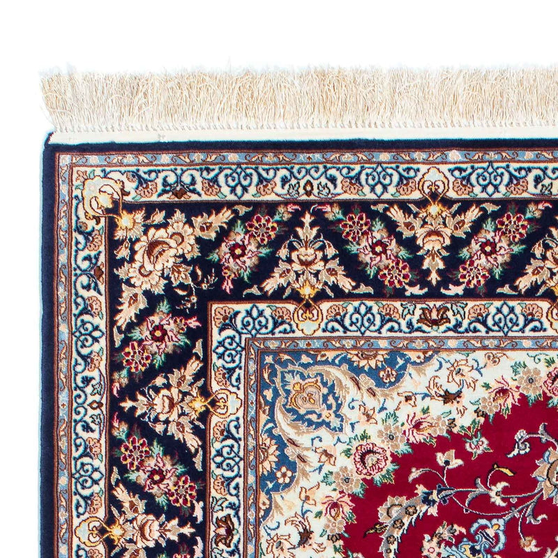 Tappeto Persero - Isfahan - Premio - 194 x 131 cm - rosso scuro
