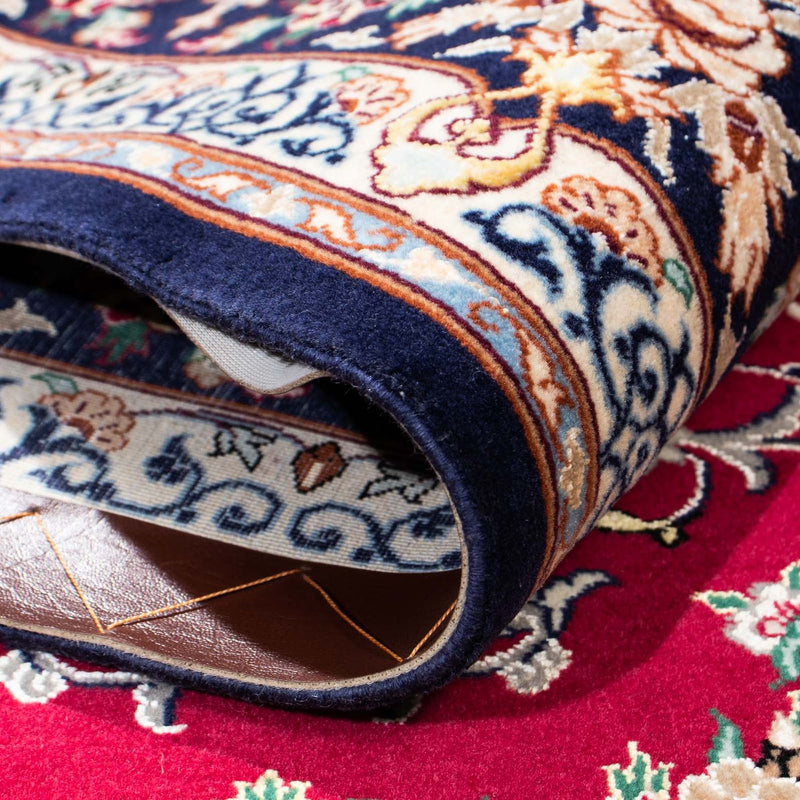 Tappeto Persero - Isfahan - Premio - 194 x 131 cm - rosso scuro