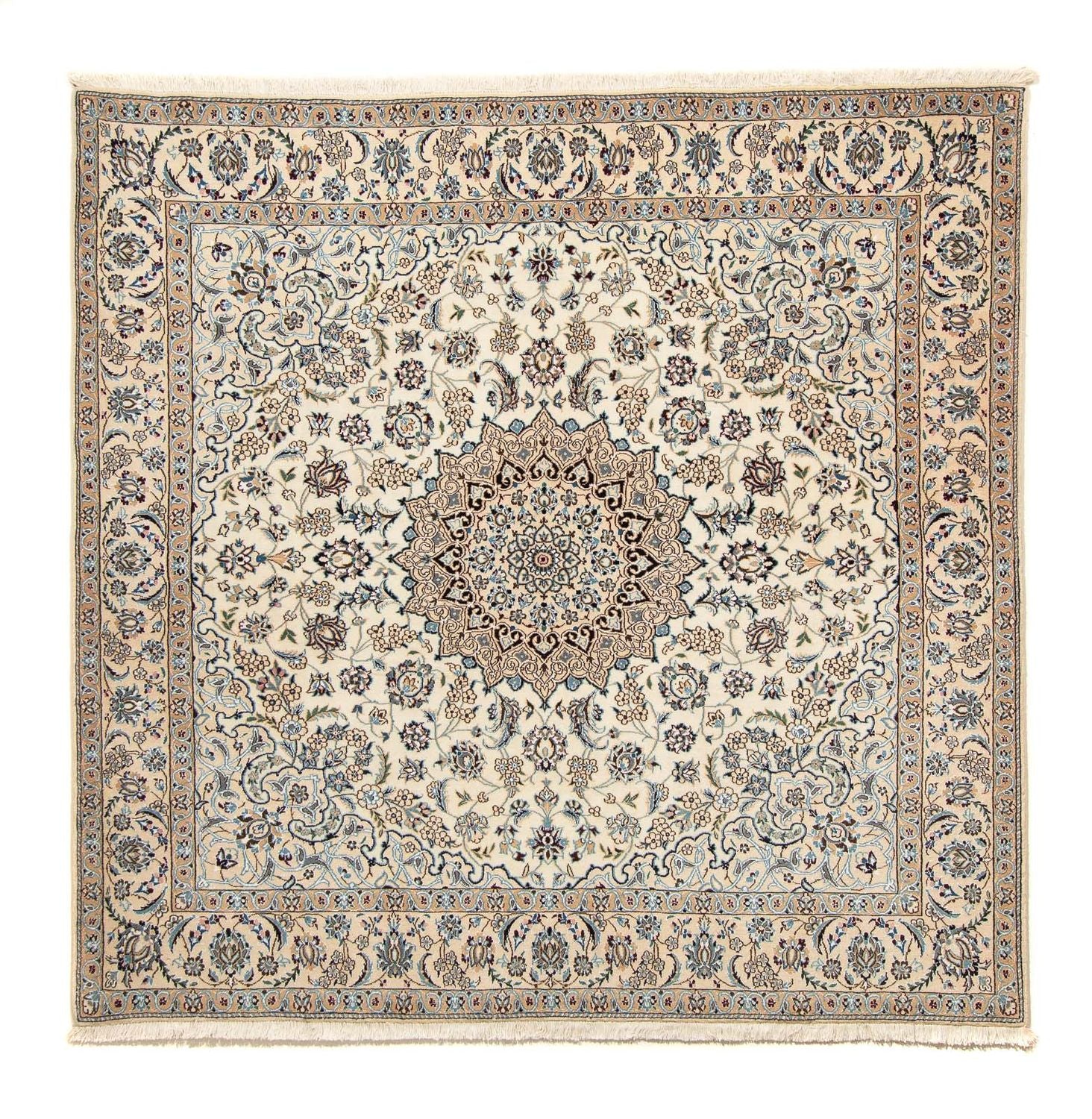 Tappeto Persero - Nain - Reale quadrato  - 202 x 201 cm - beige