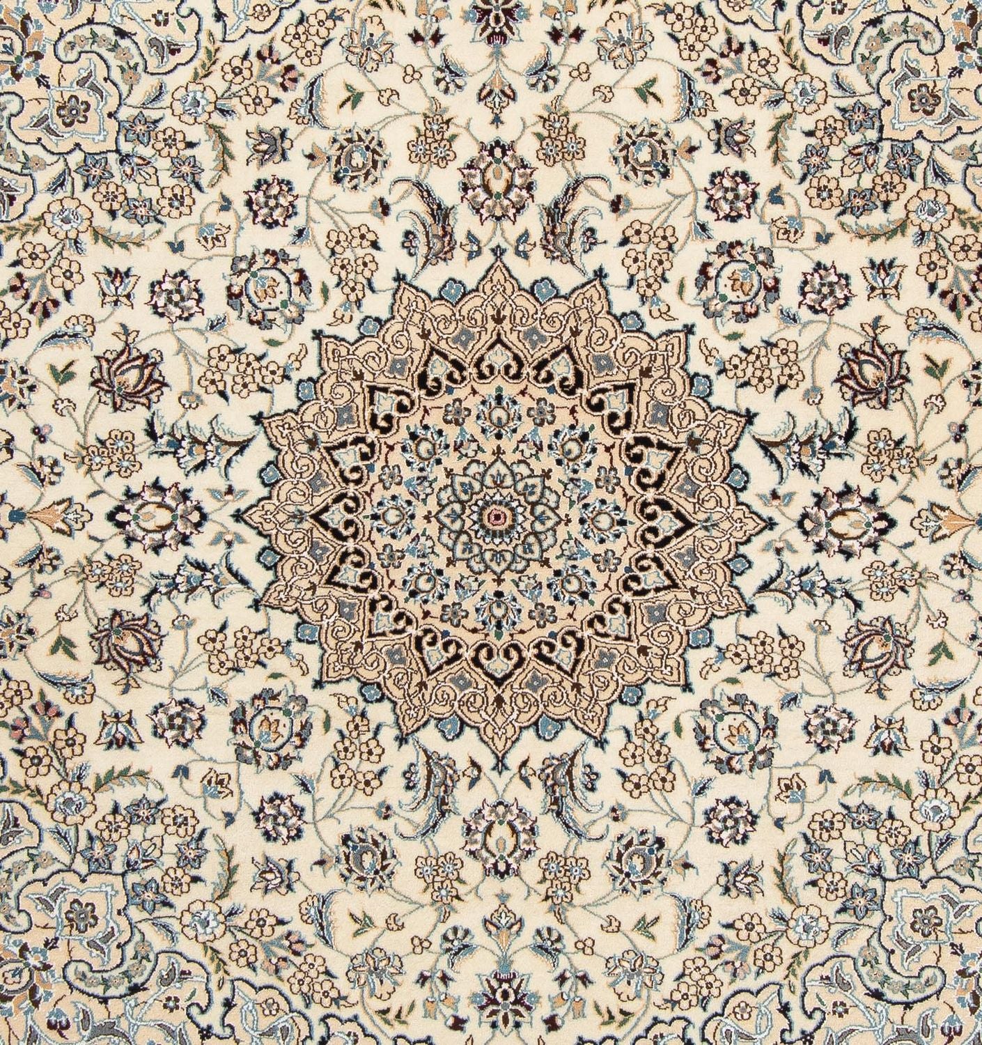 Tappeto Persero - Nain - Reale quadrato  - 202 x 201 cm - beige