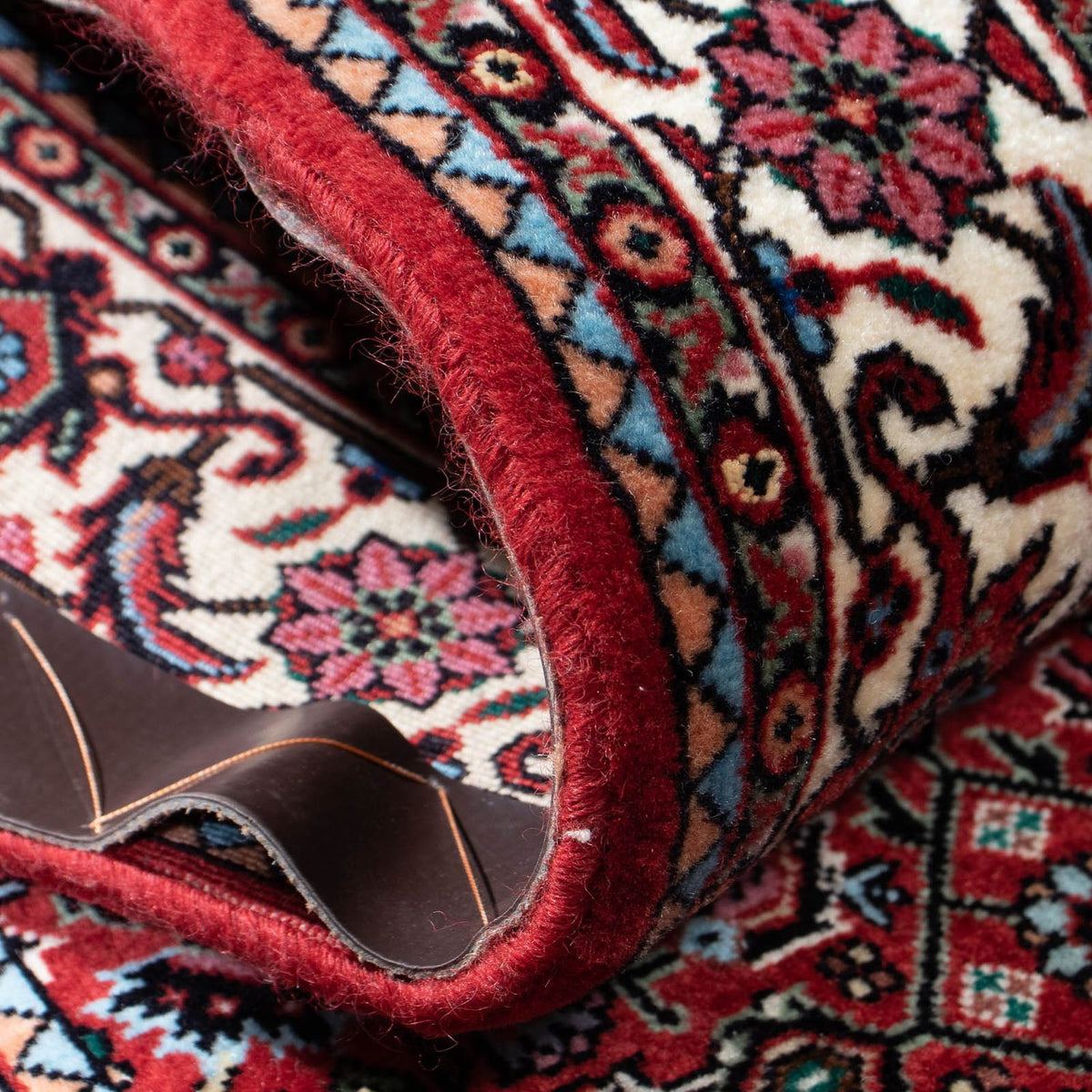 Tappeto corsia Tappeto Persero - Bidjar - 205 x 74 cm - rosso scuro