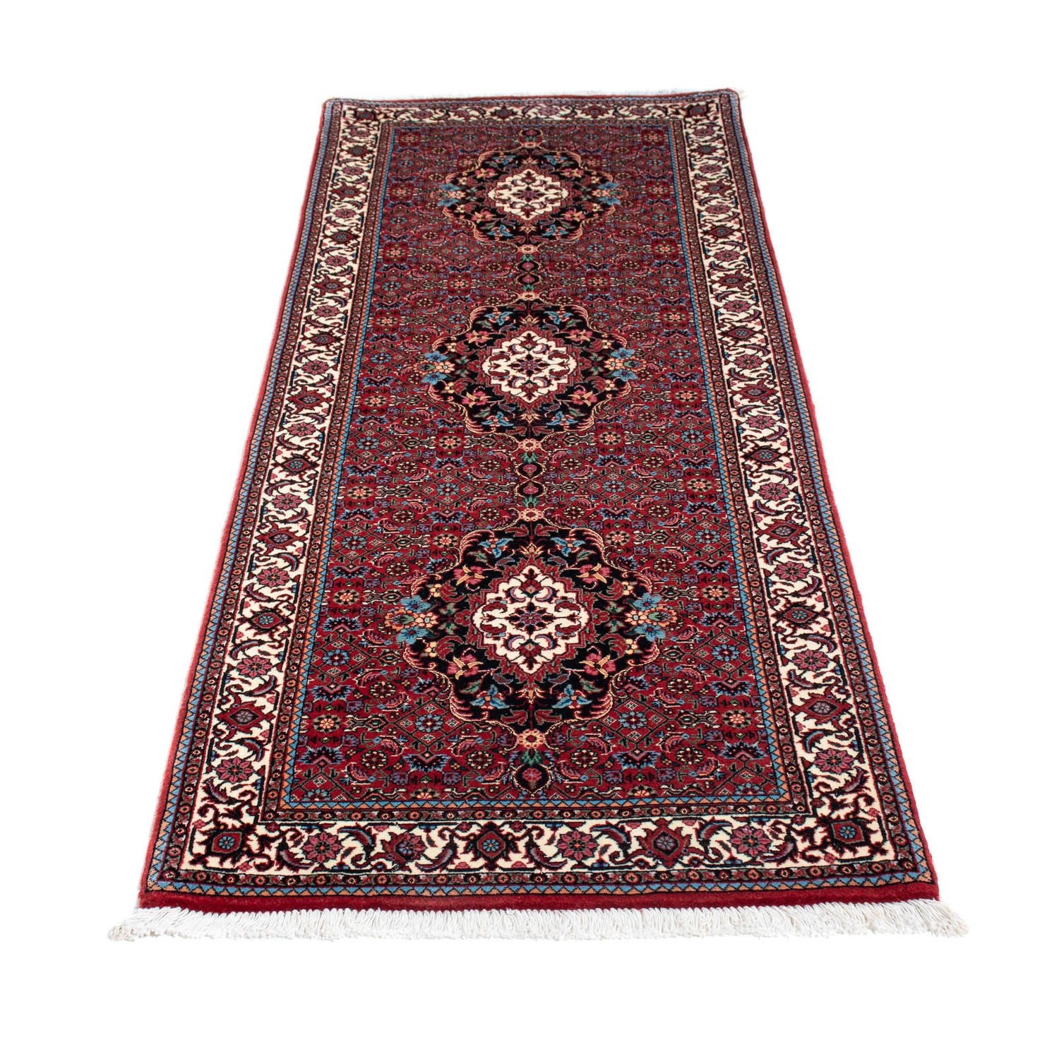 Tappeto corsia Tappeto Persero - Bidjar - 205 x 74 cm - rosso scuro