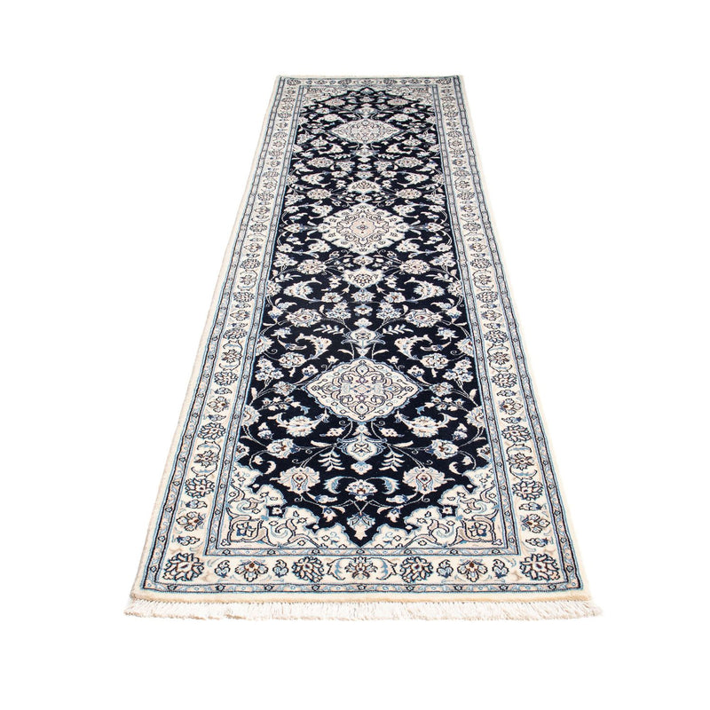 Tappeto corsia Tappeto Persero - Nain - Reale - 295 x 78 cm - blu scuro
