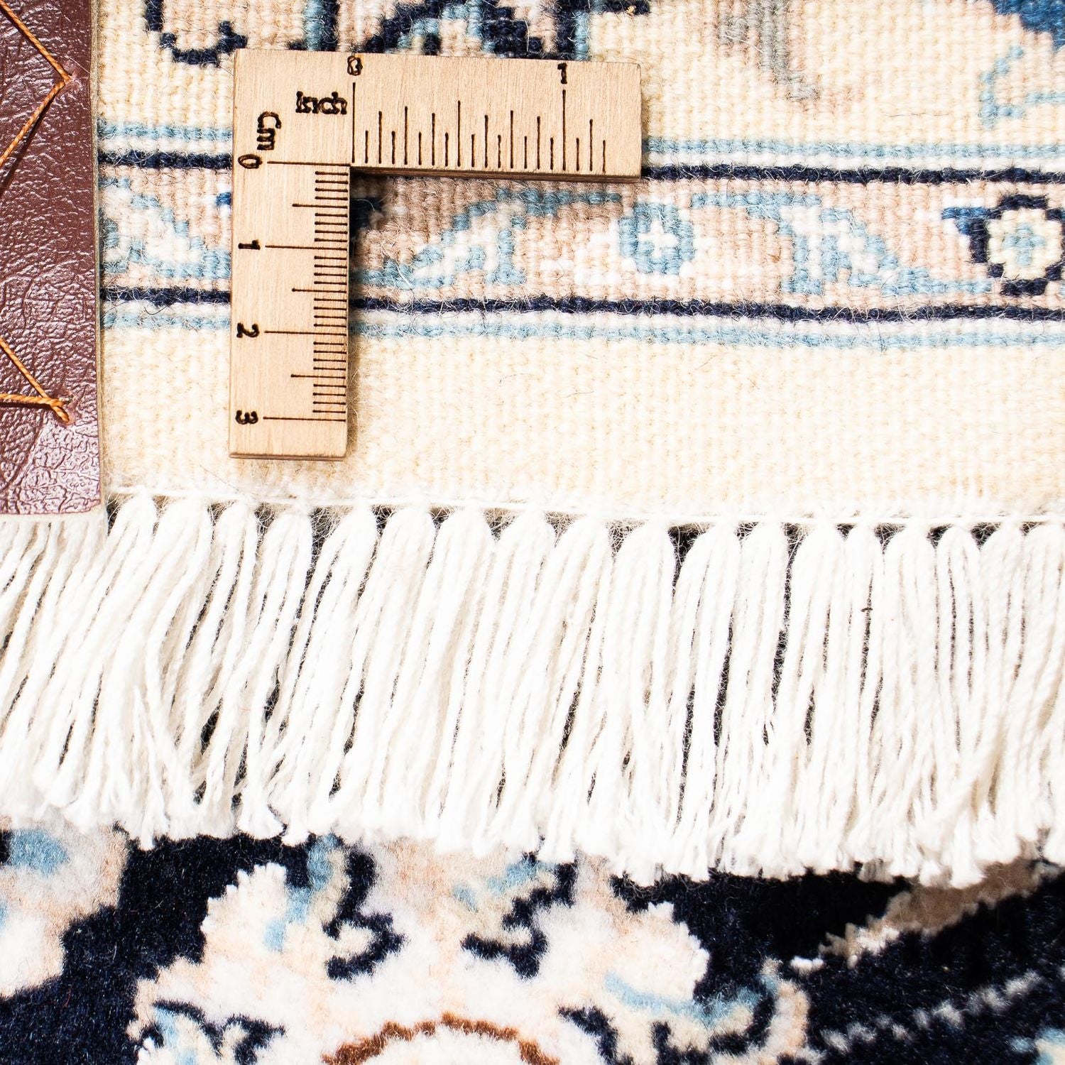 Tappeto corsia Tappeto Persero - Nain - Reale - 295 x 78 cm - blu scuro