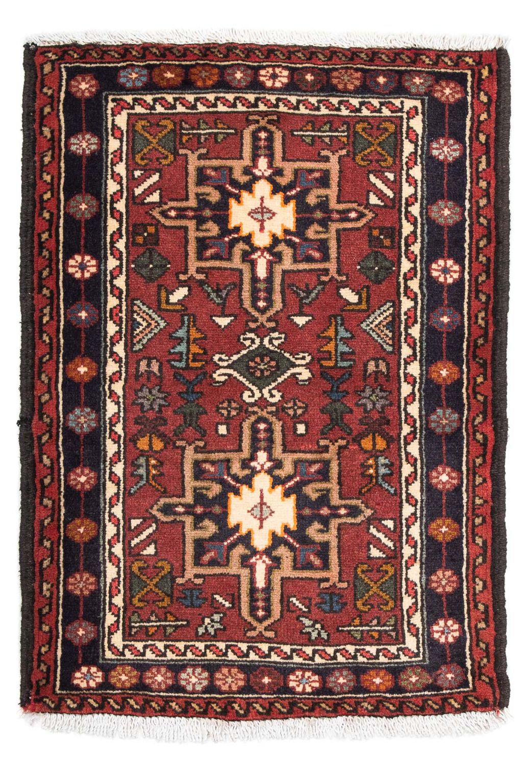 Tappeto Persero - Nomade - 105 x 75 cm - rosso scuro