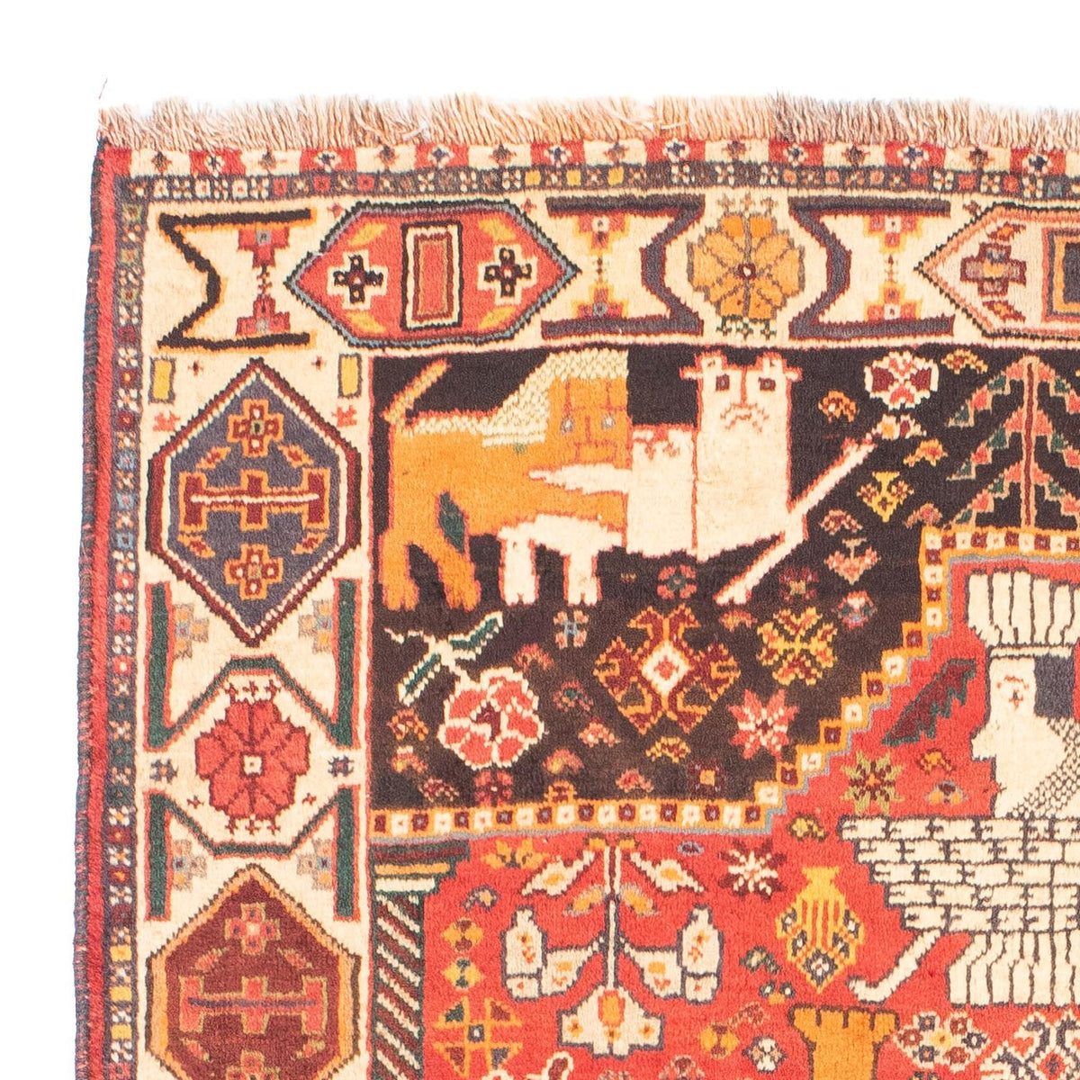 Tappeto Persero - Nomade - 155 x 108 cm - rosso scuro