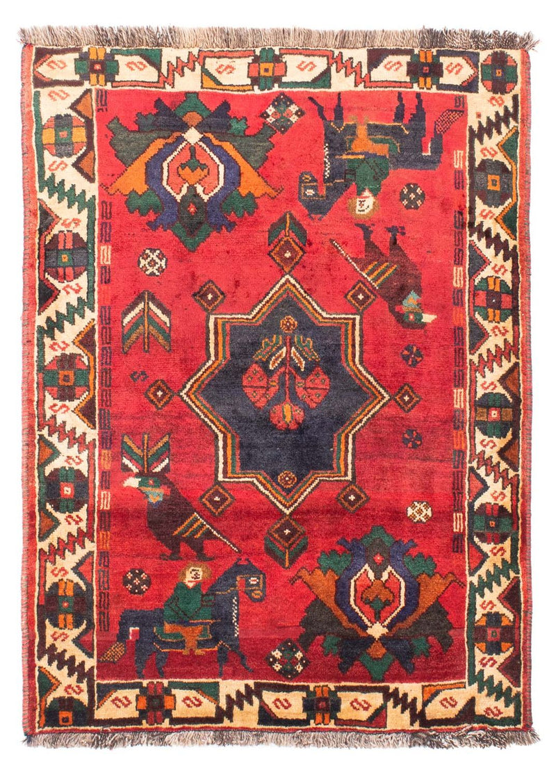 Tappeto Persero - Nomade - 159 x 117 cm - rosso scuro