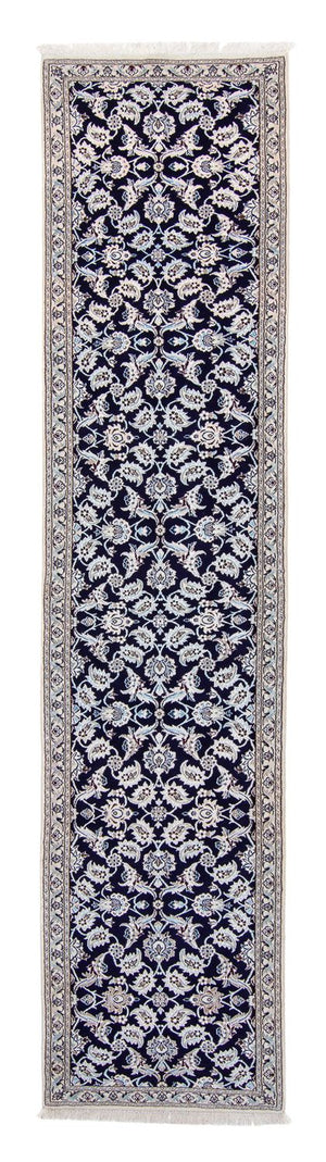 Tappeto corsia Tappeto Persero - Nain - Reale - 367 x 75 cm - blu scuro