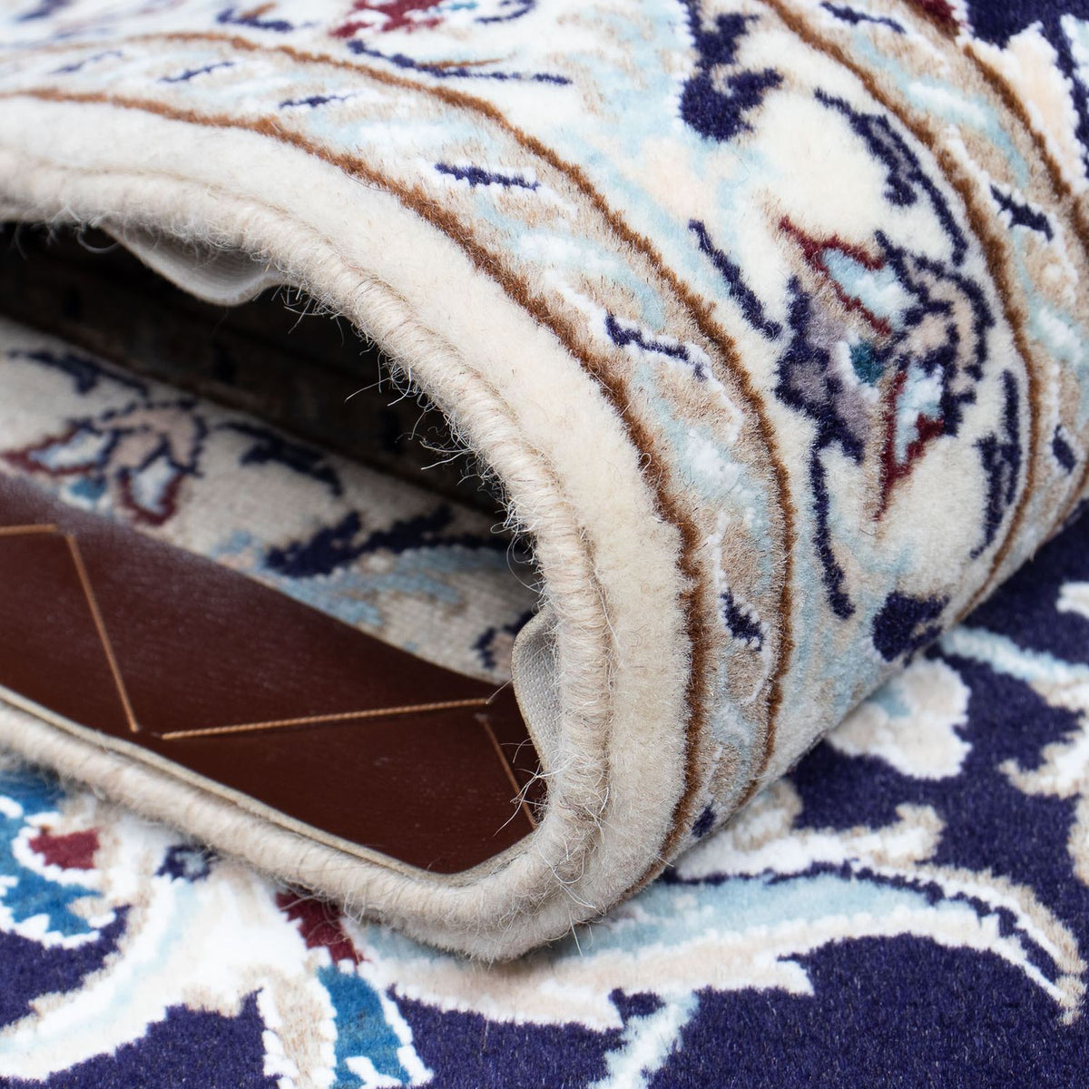 Tappeto corsia Tappeto Persero - Nain - Reale - 367 x 75 cm - blu scuro