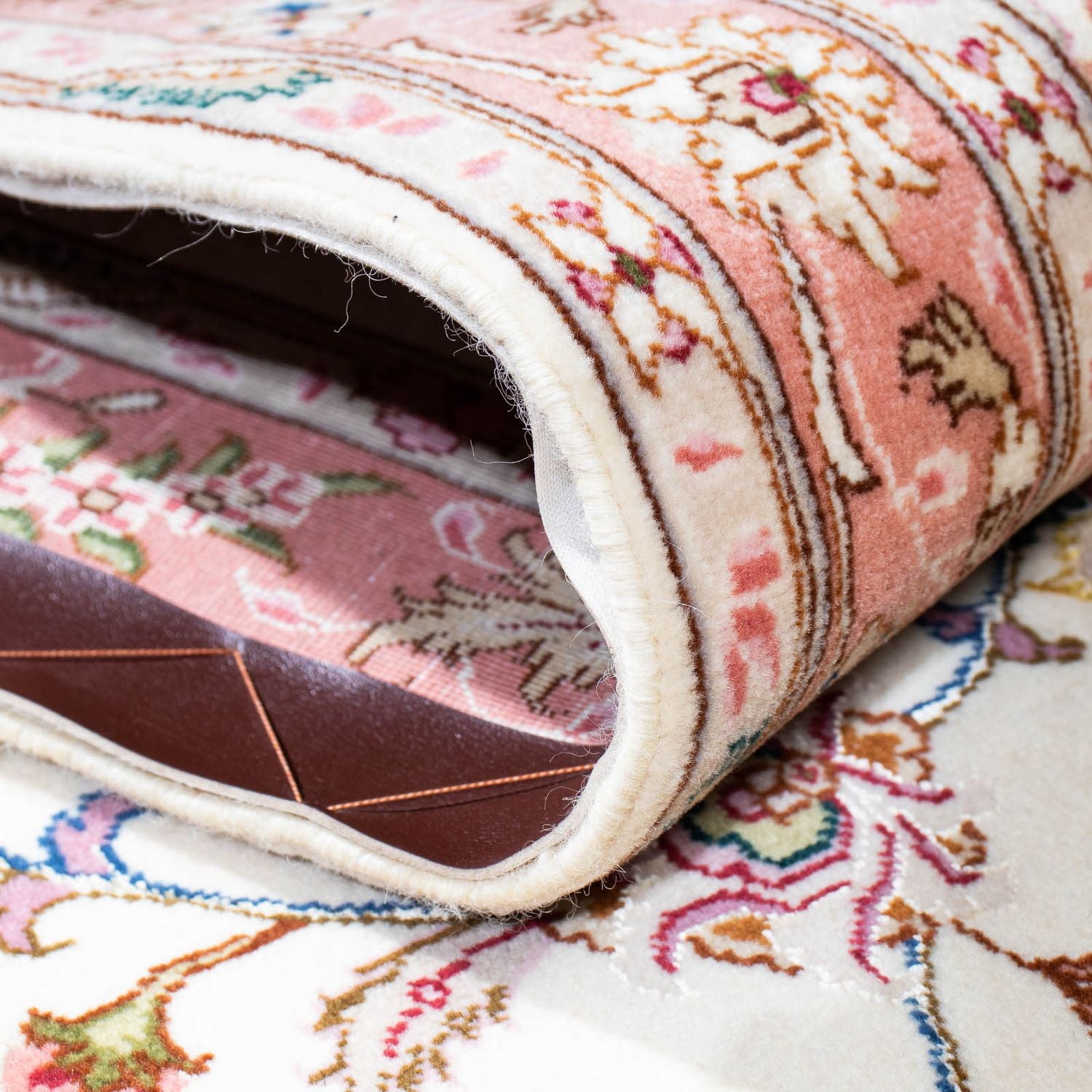Tappeto corsia Tappeto Persero - Tabriz - Reale - 215 x 81 cm - beige