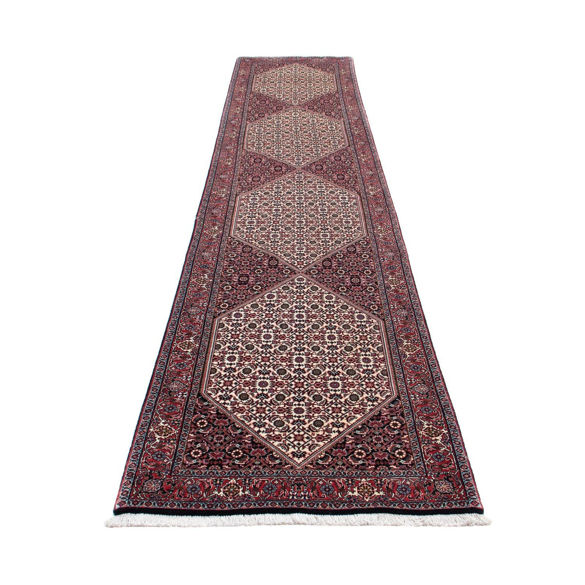 Tappeto corsia Tappeto Persero - Bidjar - 418 x 86 cm - rosso chiaro