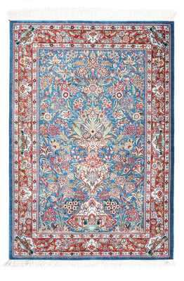 Tappeto Persero - Ghom - 119 x 81 cm - blu chiaro