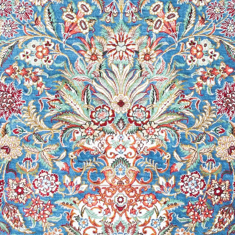 Tappeto Persero - Ghom - 119 x 81 cm - blu chiaro