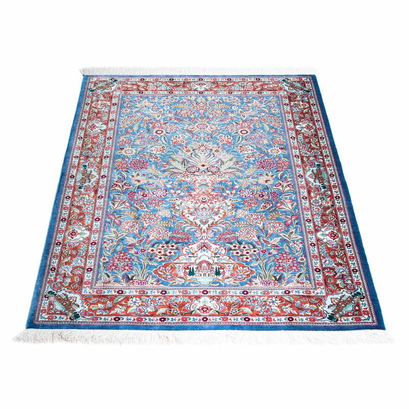 Tappeto Persero - Ghom - 119 x 81 cm - blu chiaro