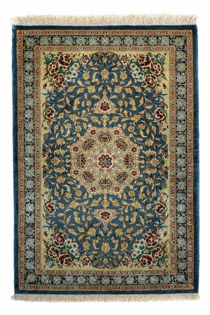 Tappeto Persero - Ghom - 86 x 58 cm - blu
