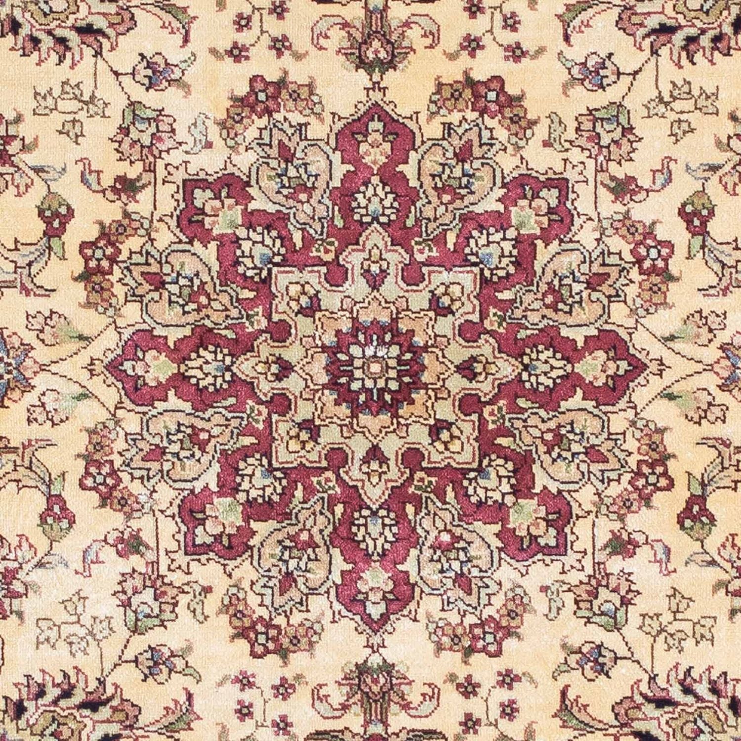 Tappeto orientale - Hereke - 122 x 69 cm - rosso scuro