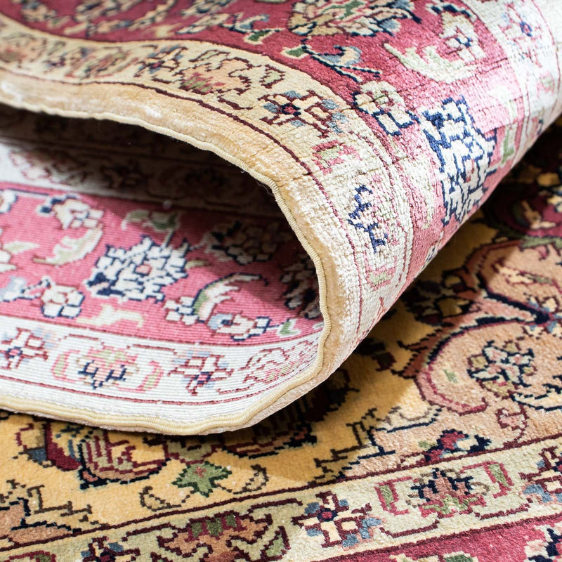 Tappeto orientale - Hereke - 122 x 69 cm - rosso scuro
