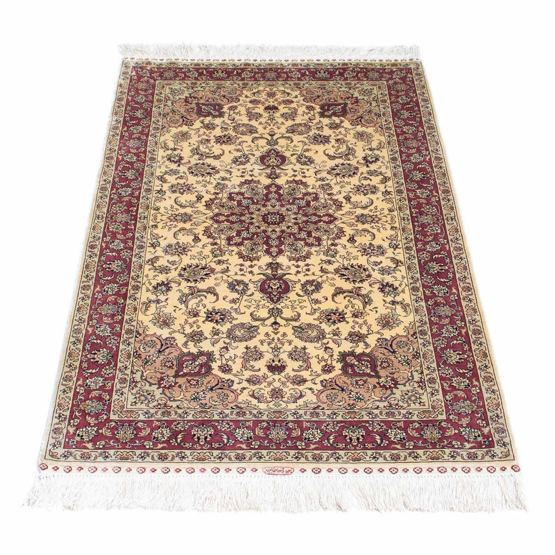 Tappeto orientale - Hereke - 122 x 69 cm - rosso scuro