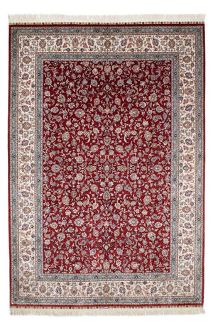Tappeto orientale - Hereke - 246 x 170 cm - rosso scuro