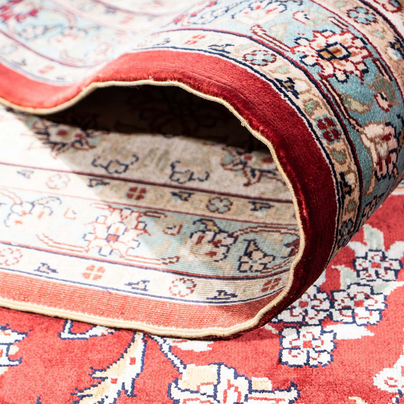 Tappeto orientale - Hereke - 246 x 170 cm - rosso scuro