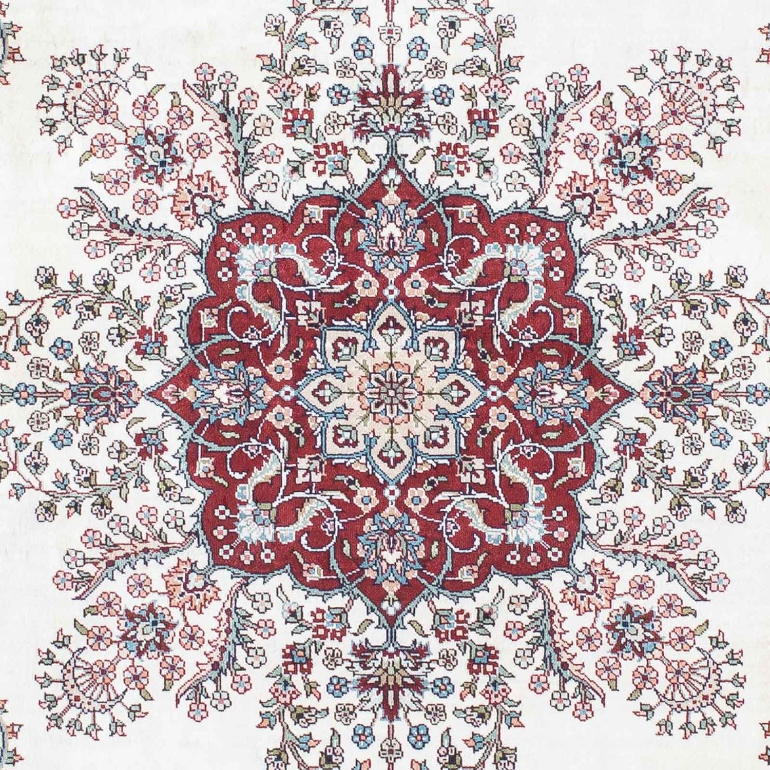 Tappeto orientale - Hereke - 137 x 91 cm - rosso scuro