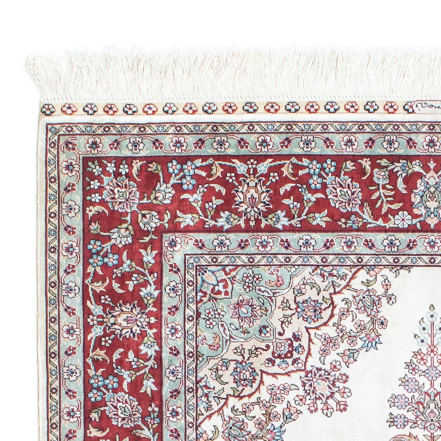 Tappeto orientale - Hereke - 137 x 91 cm - rosso scuro