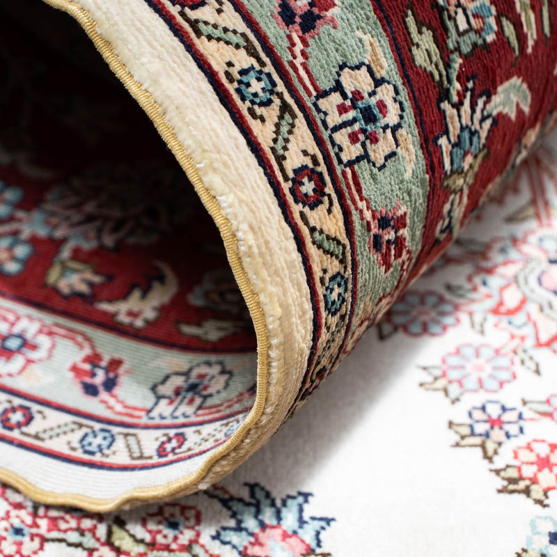 Tappeto orientale - Hereke - 137 x 91 cm - rosso scuro