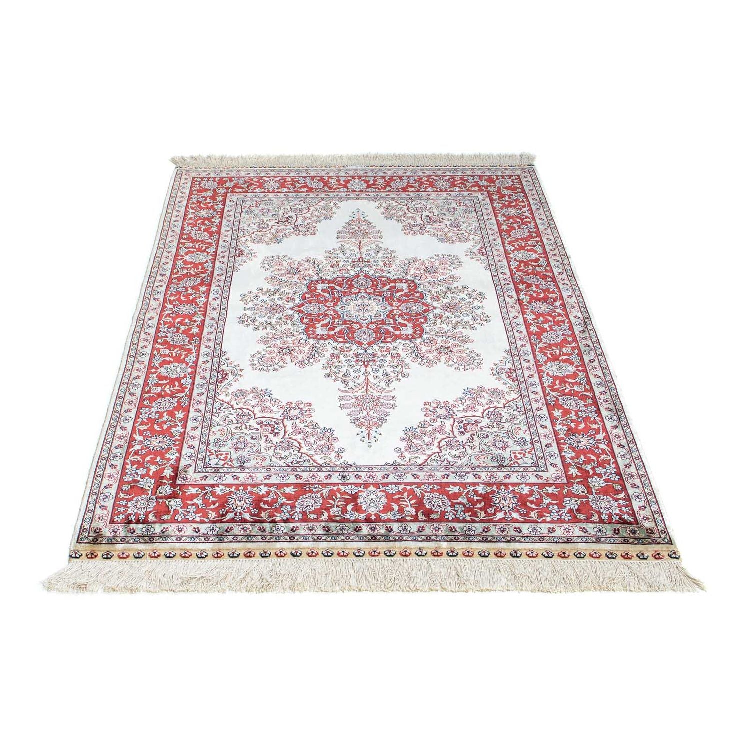 Tappeto orientale - Hereke - 137 x 91 cm - rosso scuro
