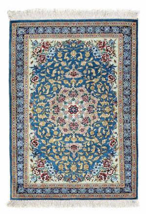 Tappeto Persero - Ghom - 86 x 60 cm - blu