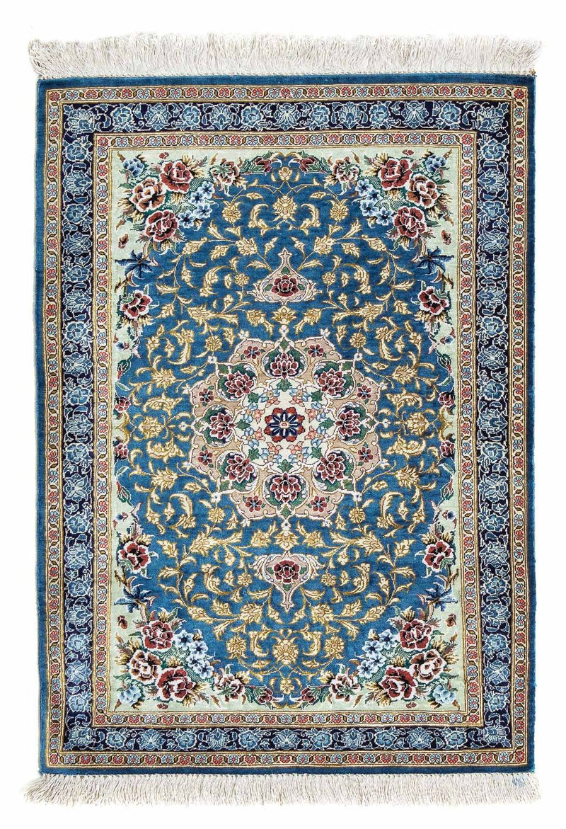 Tappeto Persero - Ghom - 86 x 60 cm - blu