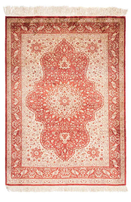 Tappeto orientale - Hereke - 122 x 69 cm - rosso scuro