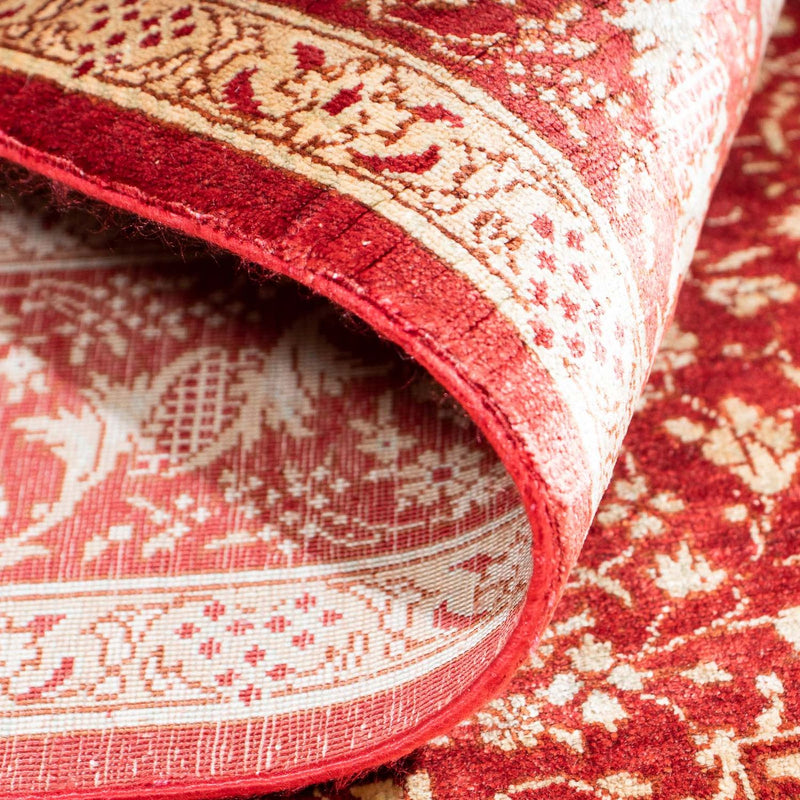 Tappeto orientale - Hereke - 122 x 69 cm - rosso scuro