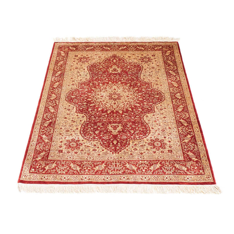 Tappeto orientale - Hereke - 122 x 69 cm - rosso scuro
