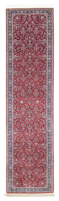 Tappeto corsia Tappeto orientale - Hereke - 369 x 78 cm - rosso scuro