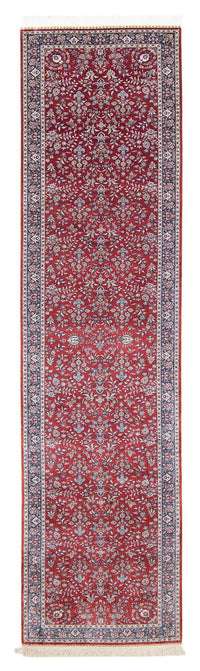 Tappeto corsia Tappeto orientale - Hereke - 369 x 78 cm - rosso scuro