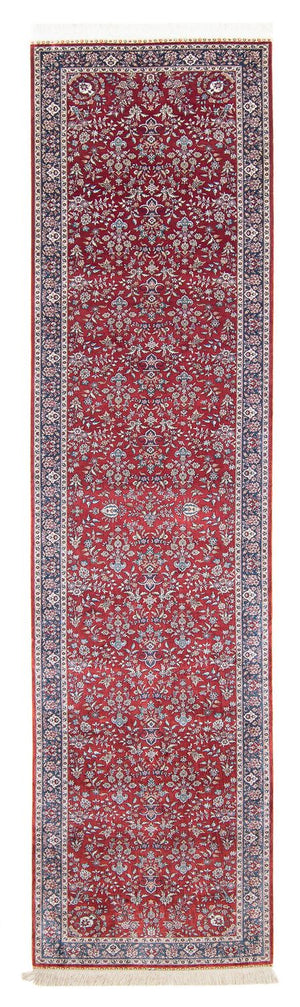 Tappeto corsia Tappeto orientale - Hereke - 369 x 78 cm - rosso scuro