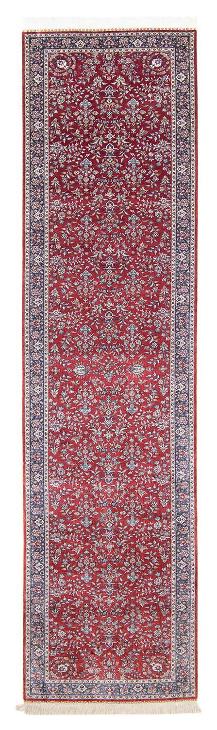 Tappeto corsia Tappeto orientale - Hereke - 369 x 78 cm - rosso scuro