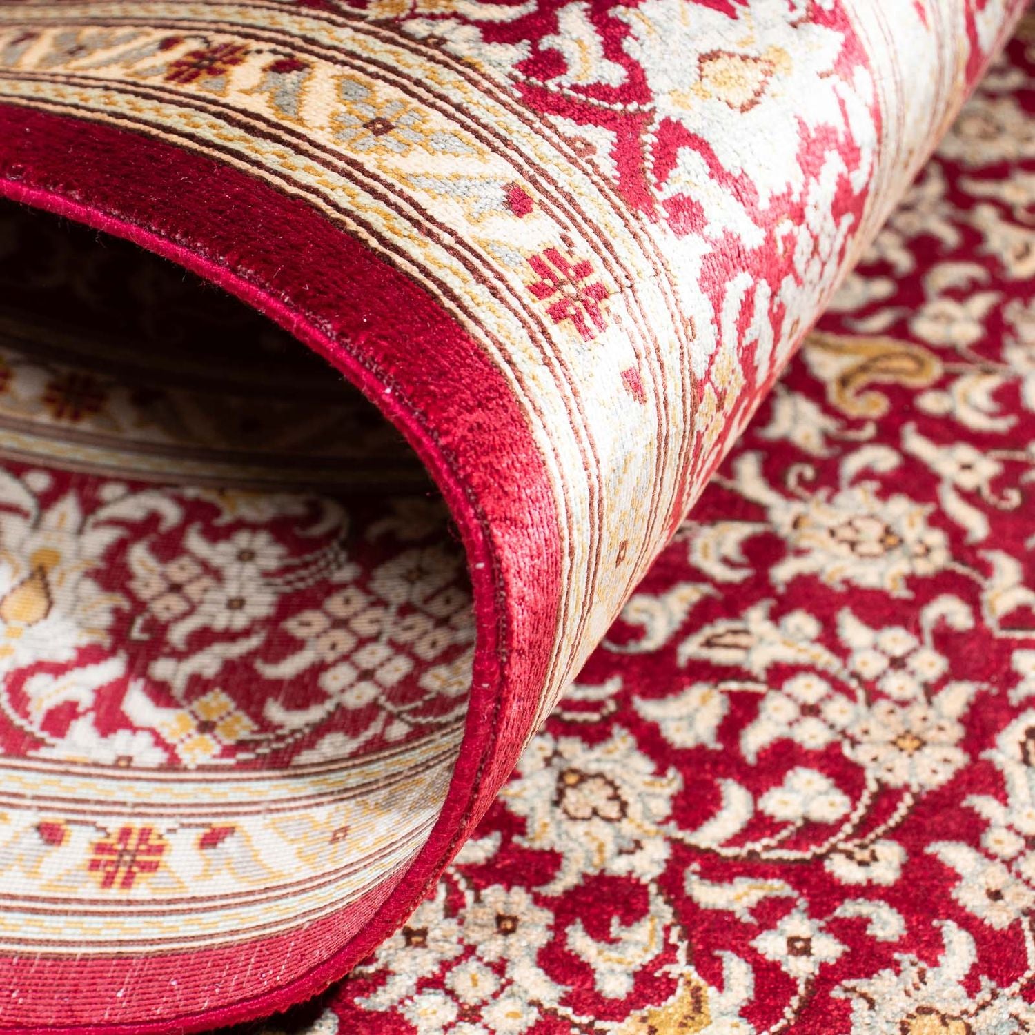 Tappeto orientale - Hereke - 122 x 76 cm - rosso scuro
