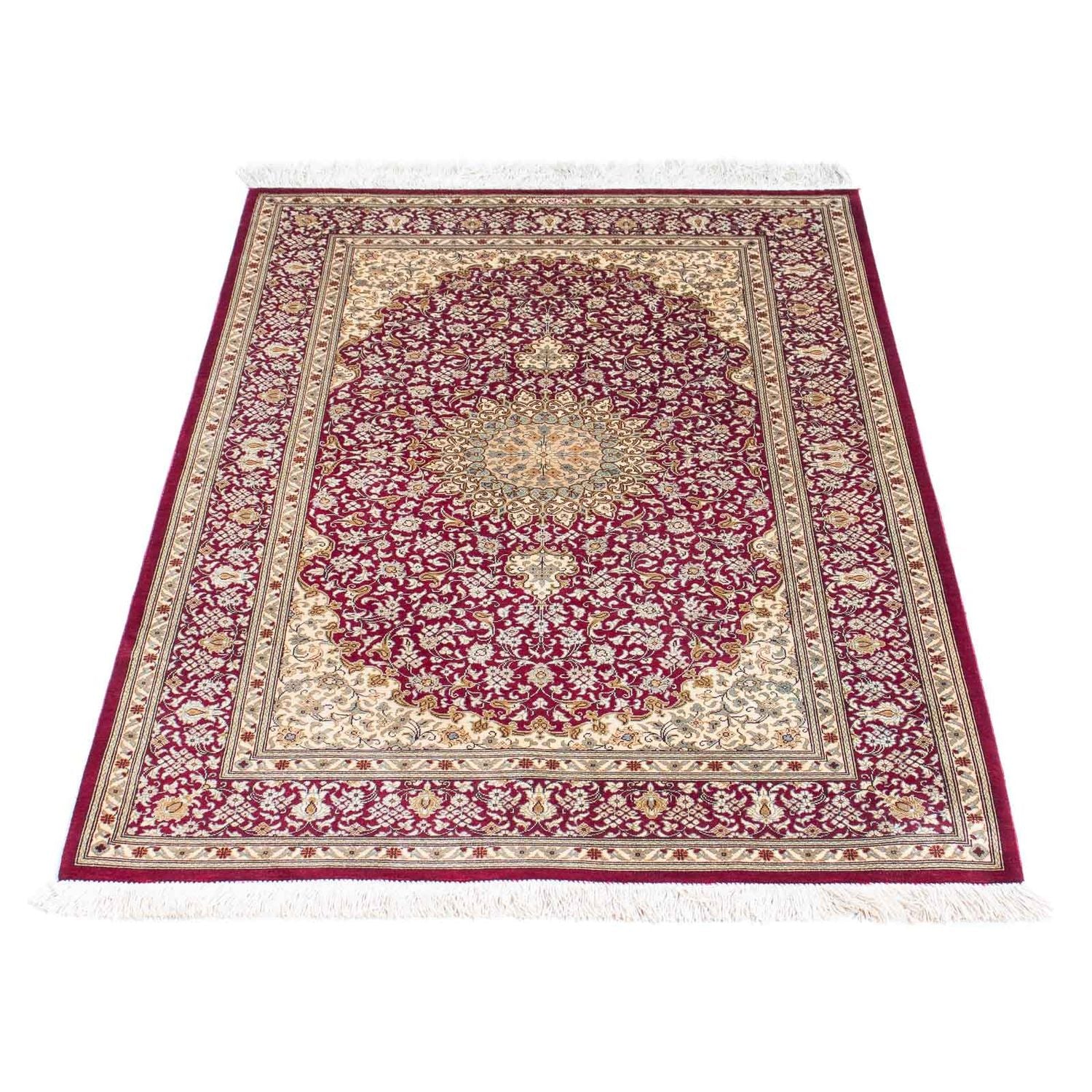 Tappeto orientale - Hereke - 122 x 76 cm - rosso scuro